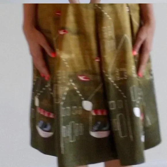 Anthropologie Maeve Village Birds Skirt - Picture 3 of 5